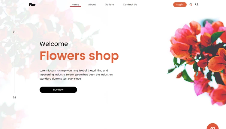 Fior Flower Shop project screenshot